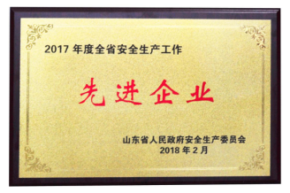 总公司连续荣膺“山东省安全生产工作先进企业”称号